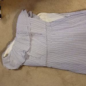 Seersucker one sleeved dress